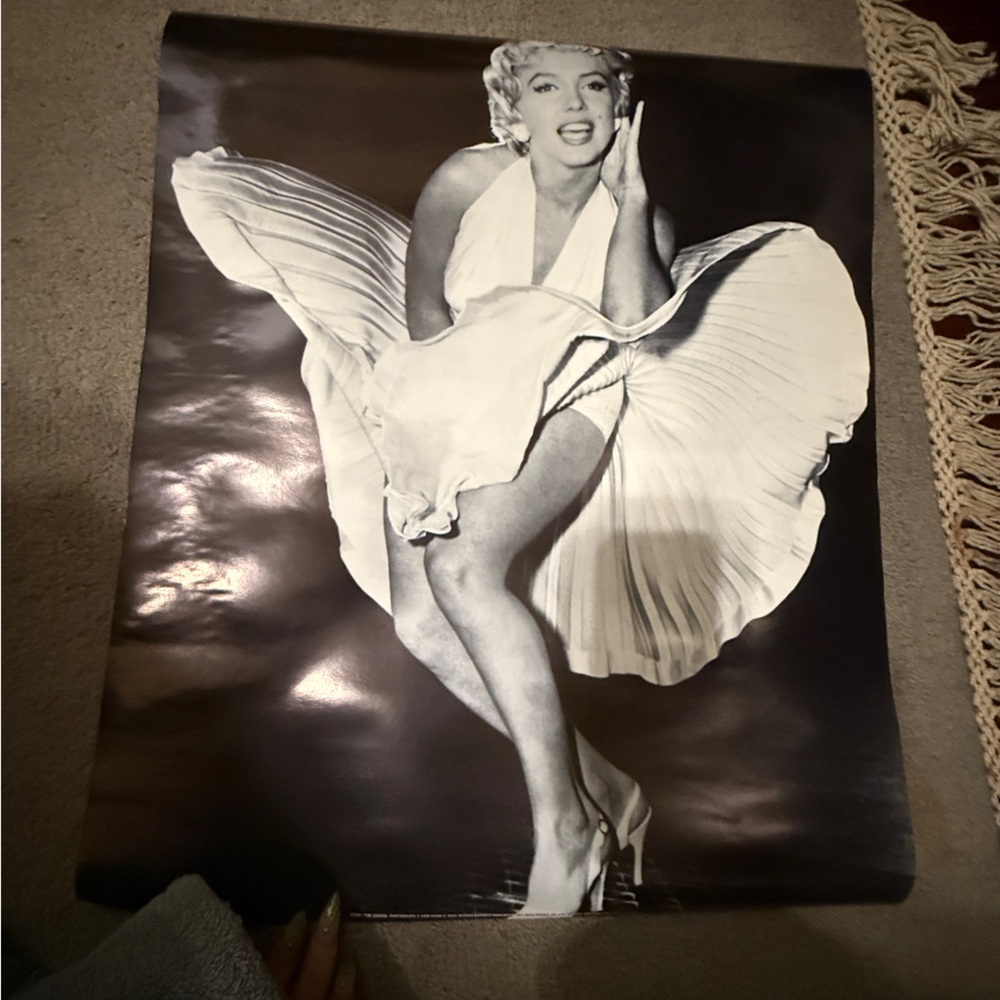 Marilyn Monroe Black White Poster 16x20 Wall Art New in Tube
